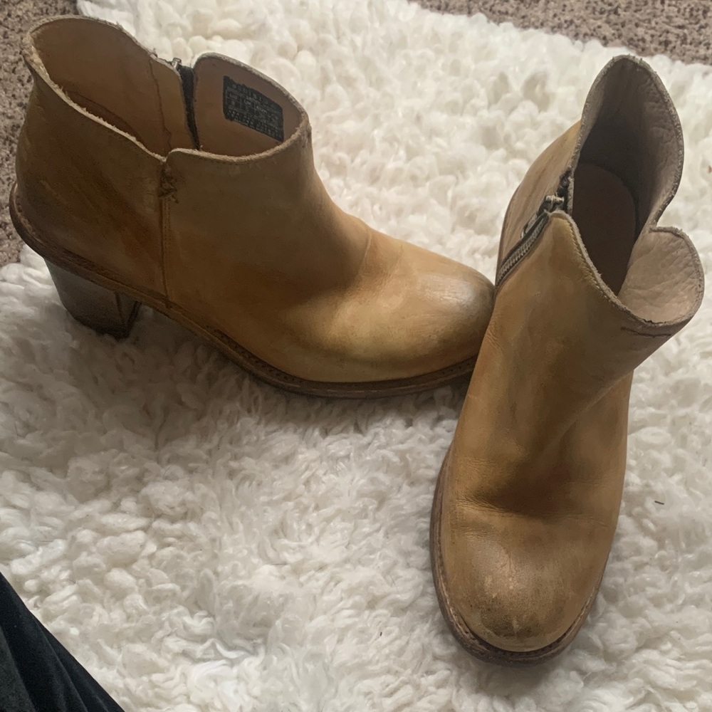 Bed Stu Rustic Brown Ankle Booties